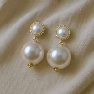 Classic Pearl Statement Earrings – Minimal Yet Bold
