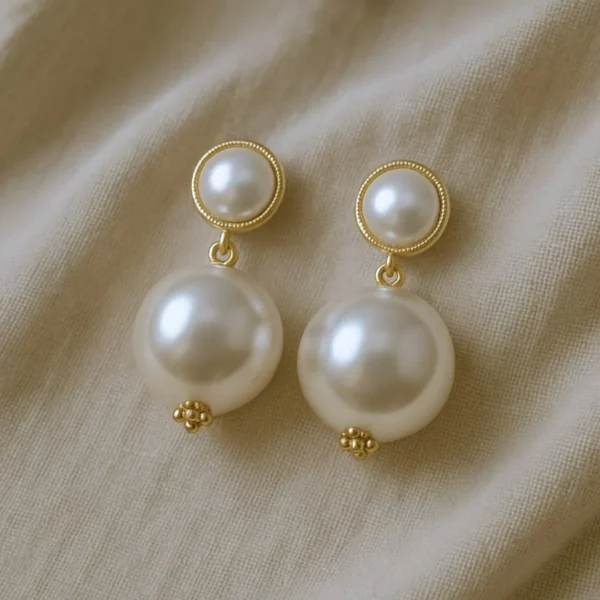 Classic Pearl Statement Earrings – Minimal Yet Bold