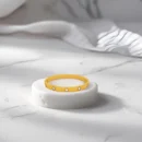 Crystal Love Bangle Bracelet Gold