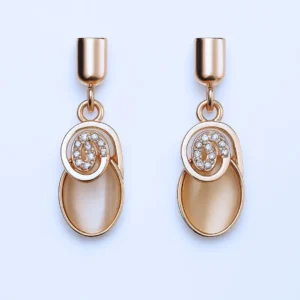 Soft Glow Spiral Drop Earrings