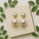 Classic Pearl Statement Earrings – Minimal Yet Bold