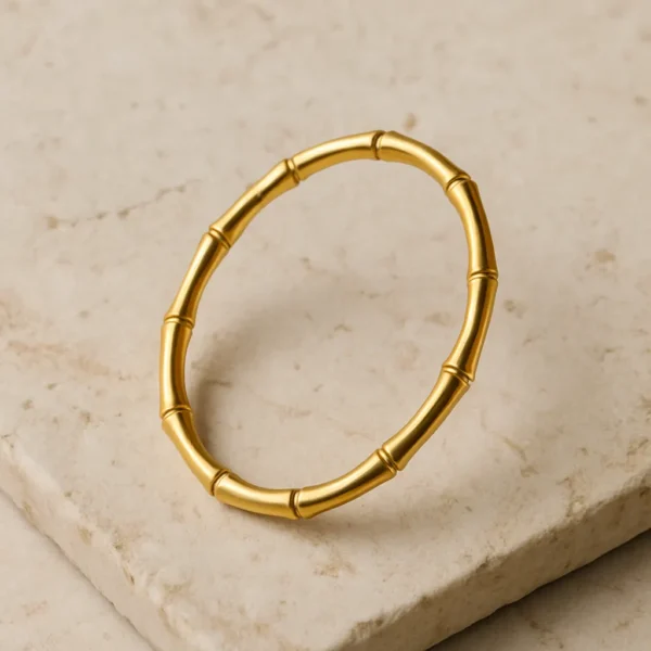 Minimalist Style Gold Finish Bangle for Women Daily Wear - Image 2