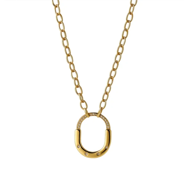 Minimalist Lucky Horseshoe Necklace