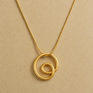 Aura Loop Pendant Necklace for Women | Elegant Minimalist Style