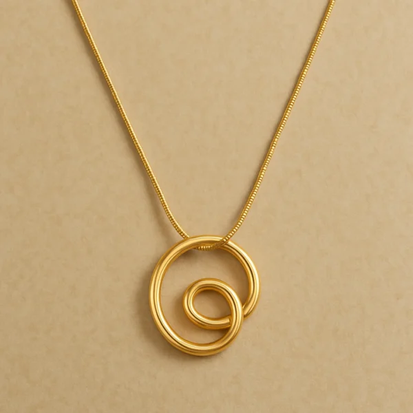 Aura Loop Pendant Necklace for Women | Elegant Minimalist Style