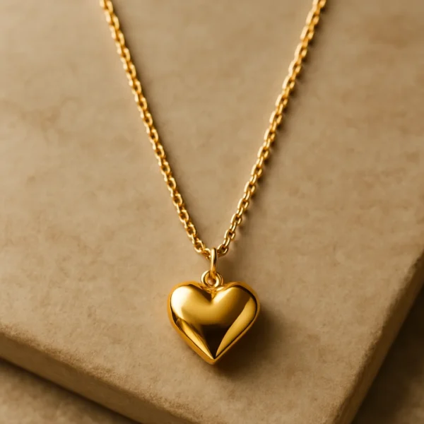 Minimal Heart Pendant Chain for Women | Everyday Wear - Image 3