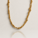 Stylish Twisted Beaded Chain Necklace for Women